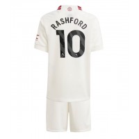 Dětský Fotbalový dres Manchester United Marcus Rashford #10 2023-24 Třetí Krátký Rukáv (+ trenýrky)